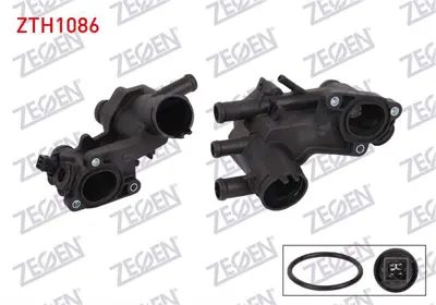 ZEGEN ZTH1086 Termostat Komple Musurlu 87 C Vw Golf Iıı 1.6 1991-1999 / Polo 1.6i 1994-1999 / Seat Cordoba 1.4 16v 