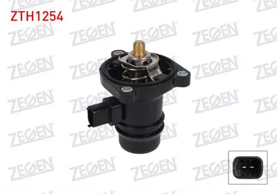 ZEGEN ZTH1254 Termostat Komple Elektrıklı Musurlu 103 C Opel Corsa D 1.2i - 1.4i 06-14/ Corsa E 1.2i - 1.4i 14-/ A 