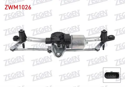 ZEGEN ZWM1026 Silecek Motoru On Mekanızmalı Fıat Doblo 2010- 