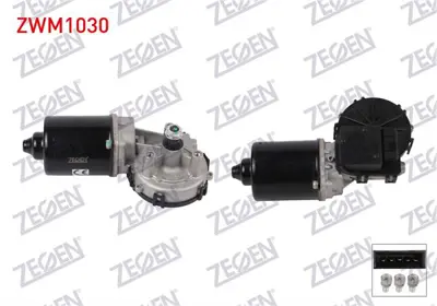 ZEGEN ZWM1030 Silecek Motoru On 12v Ford Connect 2002-2014 