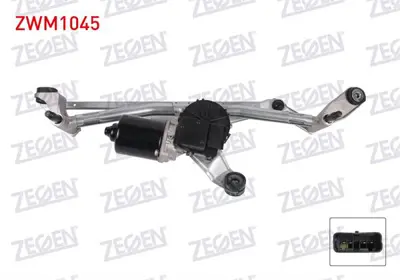 ZEGEN ZWM1045 Silecek Motoru On Mekanızmalı Renault Megane Iı 2002-2008 