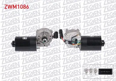 ZEGEN ZWM1086 Silecek Motoru On Peugeot 206 1998-2012 