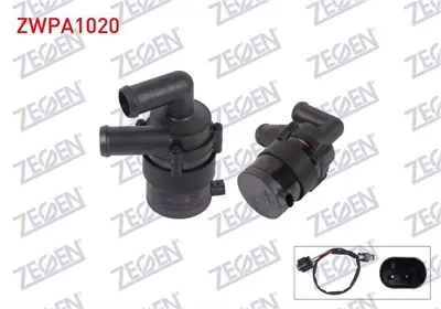 ZEGEN ZWPA1020 Yardımcı Su Pompası Volkswagen Passat (362) 2008-2012/ Jetta Iv (162) 2011-/ Cc (358) 2011-/ Audı A3 