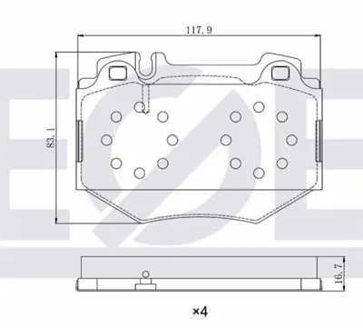 ZEGEN ZEG1065-00 Fren Balata On Mercedes S Serısı (W220) S 500 1998-2005 / Mercedes S Serısı (W220) S 600 1998-2005 