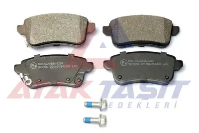 AP 05P2306 Fren Balatası Arka Ikazlı 16mm Renault Captur Iı 2020- / Zoe 2012- 