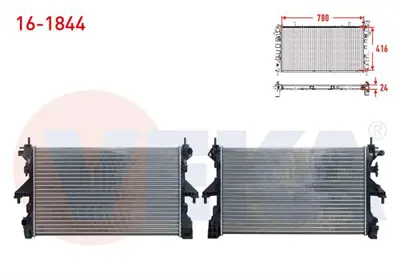 VEKA 16-1844 Radyator Mekanık Fıat Ducato 2.3 Mjt 2014- / Cıtroen Jumper 2.2 Hdı 2014- / Peugeot Boxer 2.2 Hd 1497377 2S6Q9F464AA 2S6Q9F464AB 161844 9651902380 1333612 Y60520304B 90286560 1U3H9P445AF 1U3H9P445AE