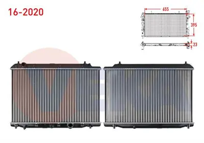 VEKA 16-2020 Su Radyatoru Mekanık Honda Cr-V Iıı 2.2i Ctdı M-T Ac+/- 2006-2012 