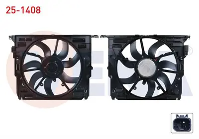 VEKA 25-1408 Fan Motoru Davlumbazlı Teklı (600w) Bmw 5 Serısı (F10) 520 D M-T - 525 D Xdrive - 530 D - 535 D 2010 