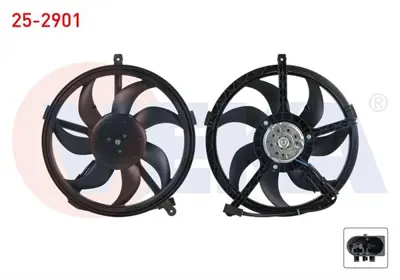 VEKA 25-2901 Fan Motoru Su Radyatoru Mını Cooper One (R56) 1.6 2006-2013 /Countryman (R60) 1.6 2010-2016 