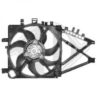 VEKA 25-3220 Fan Motoru Davlumbazlı Teklı Fan (4 Fıslı) Opel Corsa C 1.3 Cdtı Ac + 2004-2006 