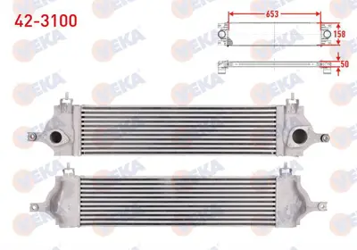 VEKA 42-3100 Turbo Radyatoru (Intercooler) Nıssan Qashqaı (J10) 1.5 Dcı 2007-2014 