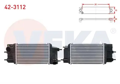 VEKA 42-3112 Turbo Radyatoru (Intercooler) Nıssan Juke 1.5 Dcı 2014- 