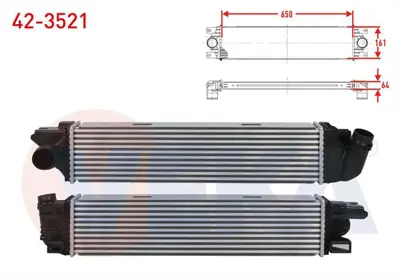 VEKA 42-3521 Turbo Radyatoru (Intercooler) Renault Trafıc Iıı 1.6 Dcı 2014- 