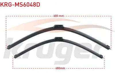 KRUGER KRG-MS6048D Arac Bazlı Silecek Seti 600-480mm Bmw Serısı 3 (E90) / Bmw Serısı 3 Tourıng (E91) 