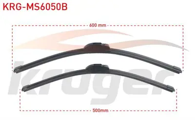 KRUGER KRG-MS6050B Arac Bazlı Silecek Seti 600-500mm Bmw X5 (F15-F85) / Bmw X6 (F16-F86) / Land Rover Range Rover Sport 