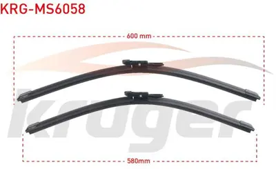 KRUGER KRG-MS6058 Arac Bazlı Silecek Seti 600-580mm Bmw Serısı 5 (E60) / Bmw Serısı 6 (E63) 