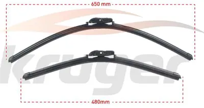 KRUGER KRG-MS6548B Arac Bazlı Silecek Seti 650-480mm Bmw Serısı 5 (G30) / Bmw Serısı 7 (G11- G12) / Cıtroen C5 (X3) / F 