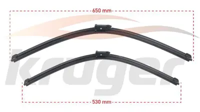 KRUGER KRG-MS6553 Arac Bazlı Silecek Seti 650-530mm Vw Tıguan (Ad1- Bt1) / Audı A6 (4g2-C7) / A7 Sportback (4ga) / Rs7 