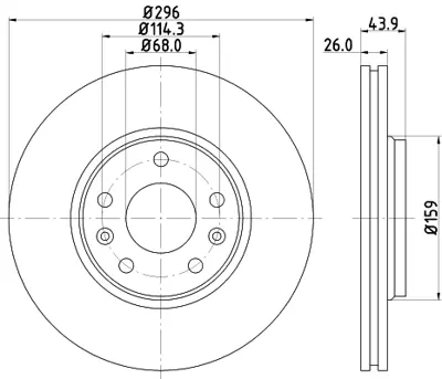 WONGA 251007 Fren Diski Renault Megane Scénıc Grand (Takım) 402060002R 402060023R 402064408R 402066813R 402066949R 402067023R 8660001233 MB242953 432101HL0A 43262AX06C