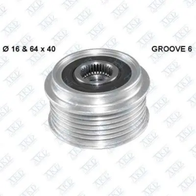 AKD OP115133 Alternator Kasnağı Z17dth Astra H GM 1204424, GM 1204425, GM 1204618, GM 1204158, GM 1204366, GM 6204183, GM 6204197, GM 6204198, GM 6204199, GM 6204200