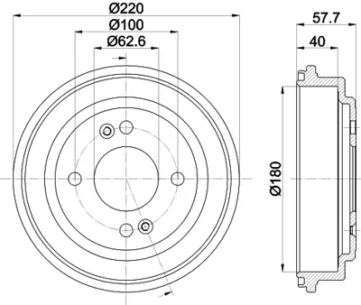 BSG 40-225-011 Kampana Arka 584111C000 584111C010 584111C030 584111C010DS DR962415 584111C300