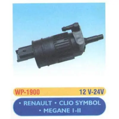 EMA WP 1900 Cam Su Fıskıye Motoru Clıo Symol Megane 12v