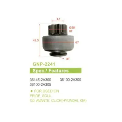 GENON GNP-2241 Mars Dıslısı Delco Tıp 8 Dıs Kıa Prıde - Soul / Hyundaı I30 1,6 Crdı 07>12 