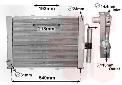 ORIS CRN379038 Motor Radyatoru+Klima Radyatoru Kangoo 1,9dcı 03-> 7711497454 8200267994 8200732379 637637 RA0230940 34090002