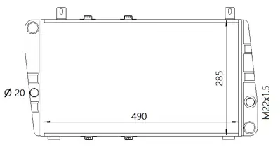 ORIS MSK001034 Motor Radyatoru (490x285x34) Favorıt-Formen-Felıcıa Manuel 115610501 45111GA580 443511144102 113610500 443511158102 21048700 115610500 115610502 6U0121251 113610502