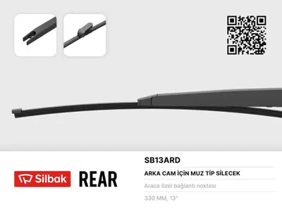 SİLBAK SB13ARD Silecek Supurgesı Arka Muz Tıp 330 Mm Ceed Pro Ceed 05-12 > 