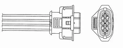 NGK 94143 Oksıjen Sensoru 2.Konum (Egzoz Borusu) Z14xe Z16xe Astra G Corsa C 9192922 9199470 93177450 93189975 25323632 25335280 855366 1821383G00 1821383G00000 1821383G01