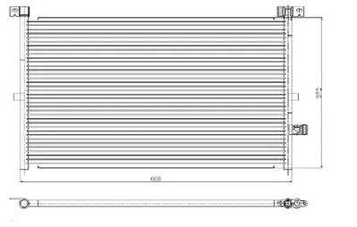 ORIS CFR119016 Kondanser Mondeo 1.8ı/ 2.0ı/ 2.0 - 2.2tdcı /2.5ı /3.0ı  02+ 670x361x16 