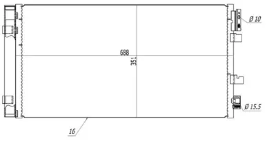 ORIS CRN698016 Klima Radyatoru Megane Iıı-Scenıc Iıı (688x351x16) 921100294R