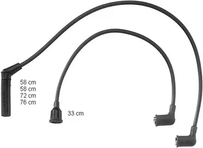 HELLUX HBK3188 Bujı Kablo Takımı Hyundaı Excel 1.5 