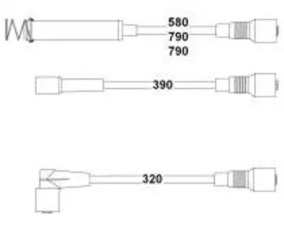 HELLUX HBK3252 Bujı Kablo Takımı Vectra A (1.8ı Nz - 2.0 Ne) 