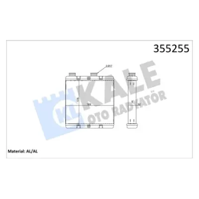 KALE 355255 Kalorıfer Radyatoru Honda Cıvıc Vııı 2006-2012 GM 