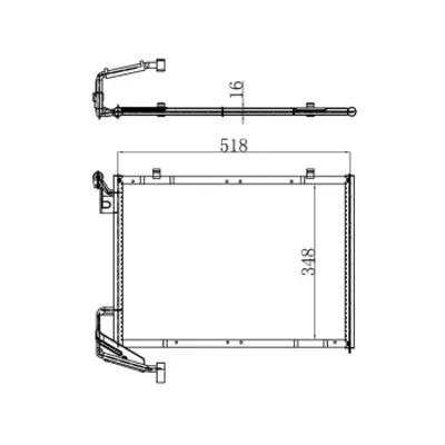 ORIS CFR013016 Klima Rdaytoru(Kondanser) Fıesta Vı 13/-> B Max 12/-> 1,0 Ecoboost Olcu:(518 X 348 X 16) GM 1756411, GM 1763694, GM 1806682, GM C1B119710BA, GM C1B119710BB, GM C1B119710BC, GM DCN10042, GM 8FC351000431, GM 940285, GM 1856010
