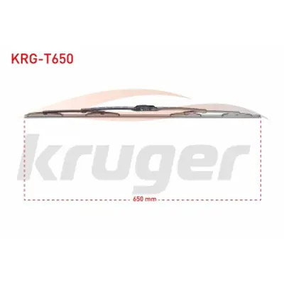 KRUGER KRG-T650 Silecek Supurgesı Tellı Grafıtlı 2 Lı Takım 650mm Unıversal