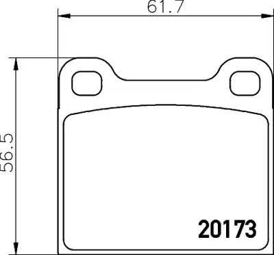 WONGA 22133 Fren Balatası Arka Ascona A100 1605796 1605797 90297420 90297460 NAM7155 GDB113 GBP529 NAM7156 GDB112 431698151