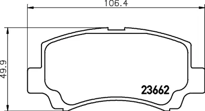 WONGA 271101 Fren Balatası Ön Suzukı Wagon 98>01 Chery Kımo 5581075F32000 5581075F00 5581075F10 5581075F11 5581075F12000 5581075F12 5581075F30 5581075F31000 5581075F31 5581075F32