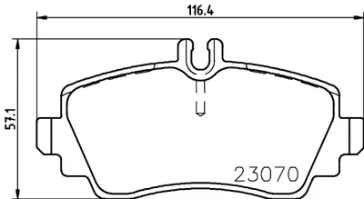 WONGA 271105 Fren Balatası Ön Mercedes (W168) A140-A160 (97>8.0 A1684201120 1684200120 1684200720 1684200820 1684201120 1684201320 1684201420 A1684200120 A1684201520 1684200020