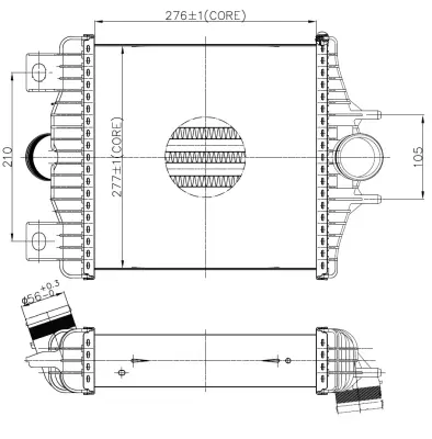 NRF 30988 Intercoler Range Rover Sport 14> Range Rover 13> 2.0-.3.0-4.4 LR036432