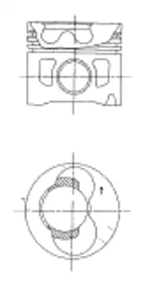 FEDERAL-MOGUL MOTORPARTS 87-72197 STD Pıston+segman 074107065AA