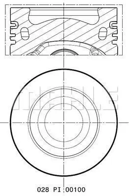 FEDERAL-MOGUL MOTORPARTS 87-72518 0501 Pıston+segman 03L107065K