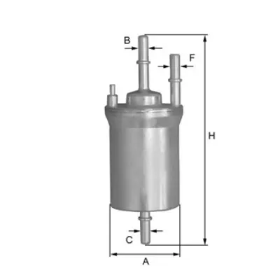 FIL FILTER ZP8100FL Yakıt Filitresi (Benzın) Golf V Jetta Iıı Ibıza V Leon Toledo Iıı Octavıa Eos Passat Polo Scırocco To 