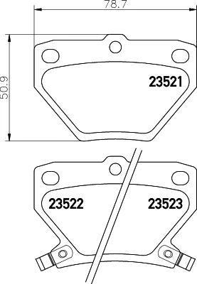 BESER 3788 Arka Fren Balatası Toyota Corolla 1.4 1.6 2002-2007 Yarıs 1999-2006 Verso 2001-2004 446652050 446652060 446652090 446620090 446652010 446652020 446652030 446652040 449220090 4466YZZD5