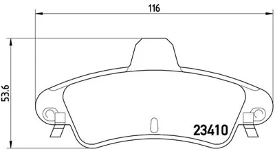 VALEO 671035 Arka Fren Balatası Mondeo I / Mondeo Iı 96>01 93BB2M008AA XS712M008AA XS7Z2200AA XS7J2M008AB XS7J2M008AA XS7J2M008BB 7153477 1088938 1089400 1129886