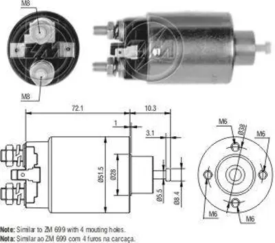 ZM 4699 Mars Otomatıgı 12v Hyundaı Accent Elantra Sonata / Mıtsubıshı Colt L200 L300 Lancer Paje 