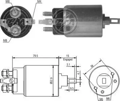 ZM 0403 Mars Otomatıgı 12v 200a Unıversal Tıp Irgat GM 