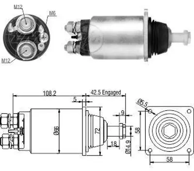 ZM 0832 Mars Otomatıgı 24v Mercedes Actros 4 Delık Kısa Tıp Cıvatalı Model Tıpı 1941 GM 